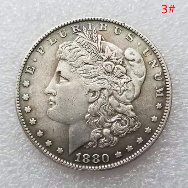 1 stk 1878-1887 USA Morgan Silver Dollar $1 erindringsmønter C 3 One size