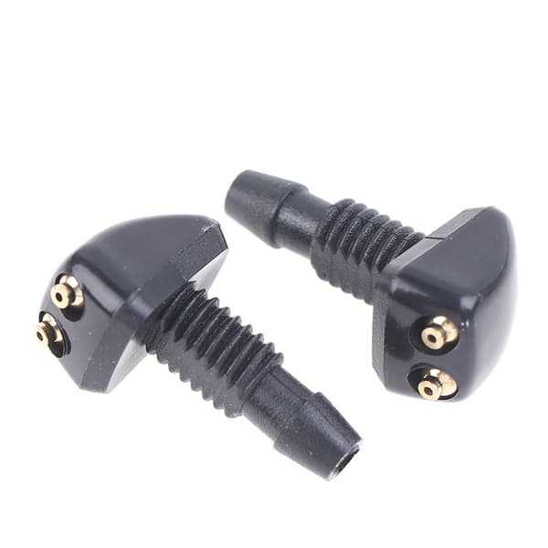 2x Universal Front Vindusspyler Visker Munnstykke Sprøyter Vann Black one size