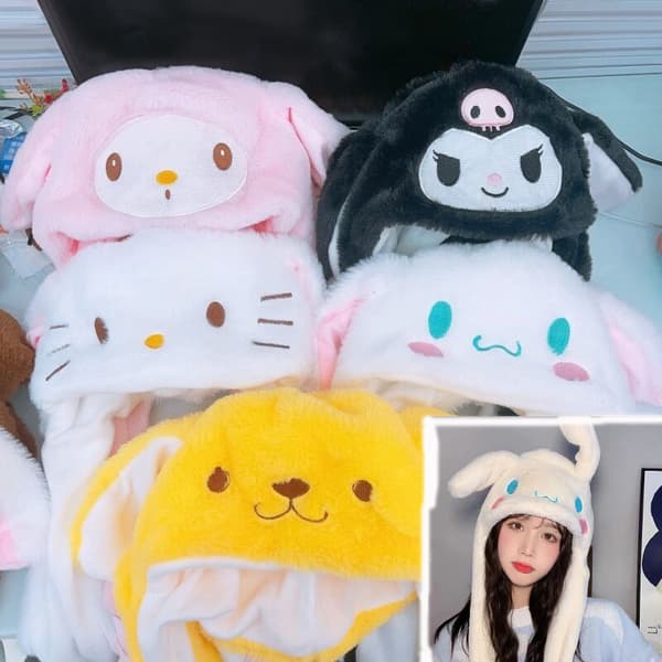 Cinnamoroll My Melody Öronrörande Hatt Pink
