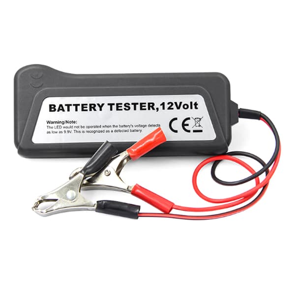 2stk 12V bilbatteritester Digital Generator 6 LED-lys Dis Black 2Pcs