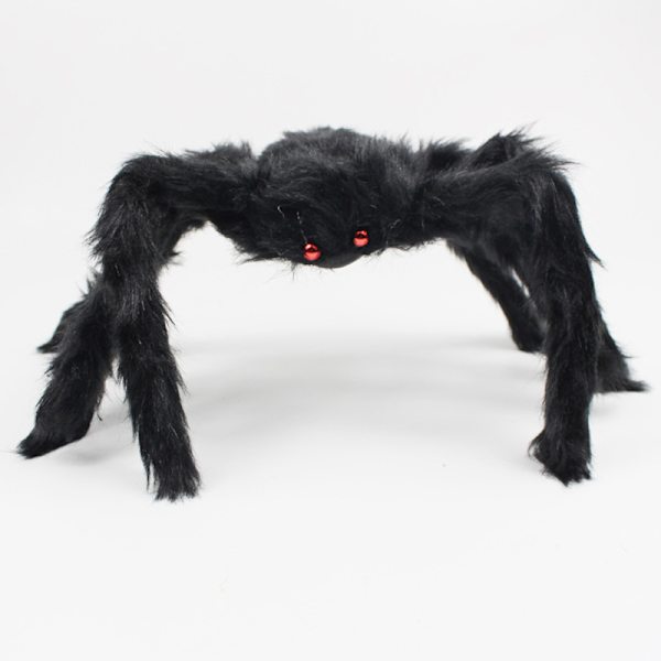 30/50cm/75cm Stor Svart Plysj Edderkopp Halloween Festdekorasjoner 30cm