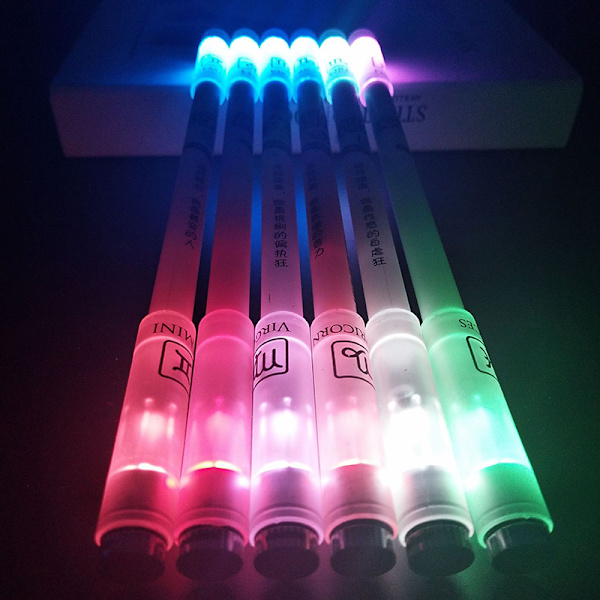 Roterende Pen Roterende Gaming Kuglepen Luminous Pen til begyndere Magic one size
