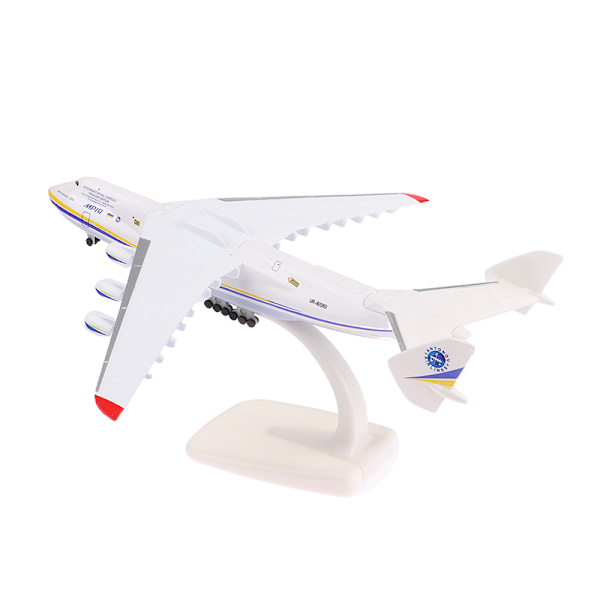 1:400 An-225 Flygplansmodell Leksak 8 tum Ukraina Målad Mriya Tra White one size