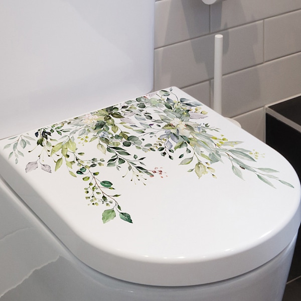 Vihreät lehdet Seinätarra Kylpyhuone WC-sisustus Olohuone Ca Green one size