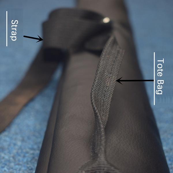 1/2 Konstläder Rod Box Snooker Pool Cue Förvaringsväska Cue 32inch