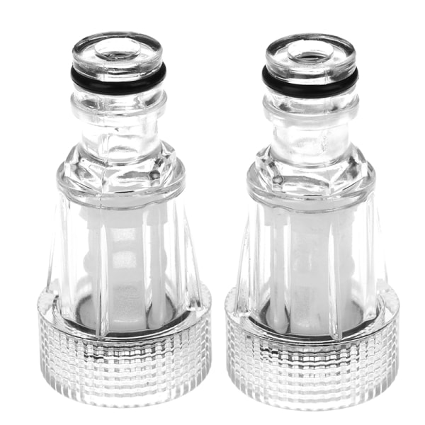 2st Hona 25mm snabbkoppling med filterkran Adapter fau White 2pcs