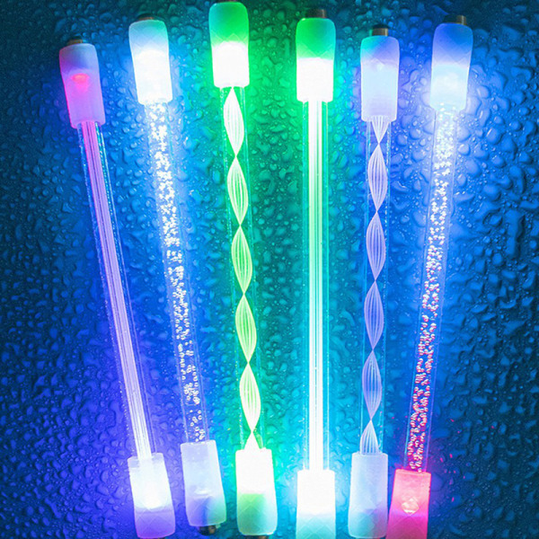 Creative Spinning Pen Roterende LED-leker Antistress Anti-skli Ha D one size