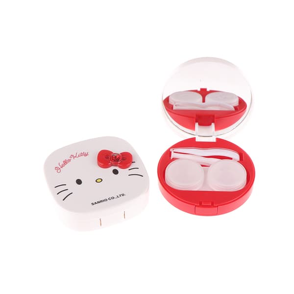 Hello Kitty Kontaktlinsfodral Skönhet Pupill Förvaringslåda Lins C A3