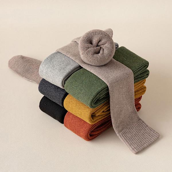 Mode Tykke Lår Høje Strømper Kvinder Solid Langstrømper War Gray onesize