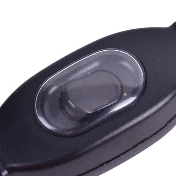 Vattentät in-line strömbrytare sladdbrytare IP65 rund trådkontakt D Black 1Pc
