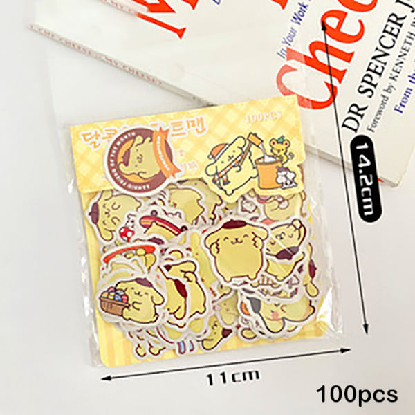 100 Arkkia Luovia Piirrettyjä Kapibara Tarroja DIY Koristeluun A8