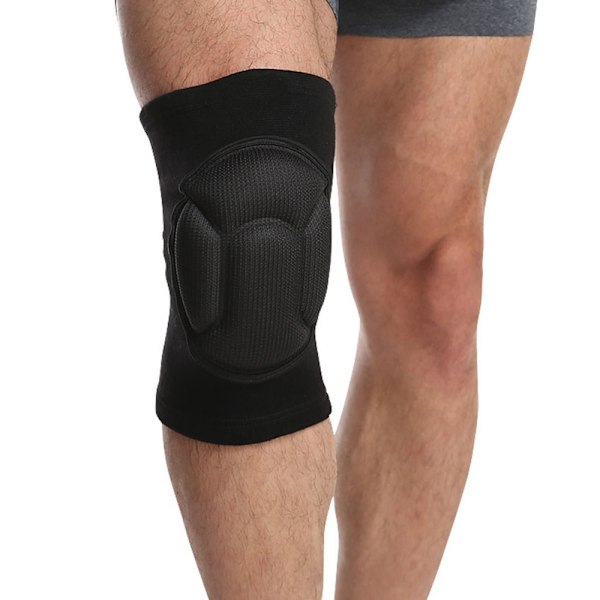 1Pari paksuja jalkapallolentopallon Extreme Sports -hiihtopolvisuojia Black L