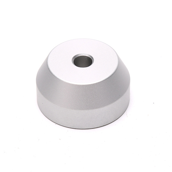 45 RPM Adapter Hållbar Solid Aluminium Center Adapter för 7 tum Silver