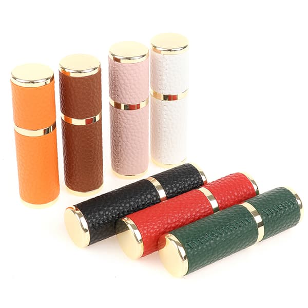 5ML Läderparfymflaska Bärbar Sprayer Påfyllningsbar Tom Pe Pink 5ml empty