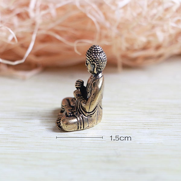 Puhdasta messinkiä miniatyyri shakyamuni Buddha sisustus kodin sisustus mi Copper
