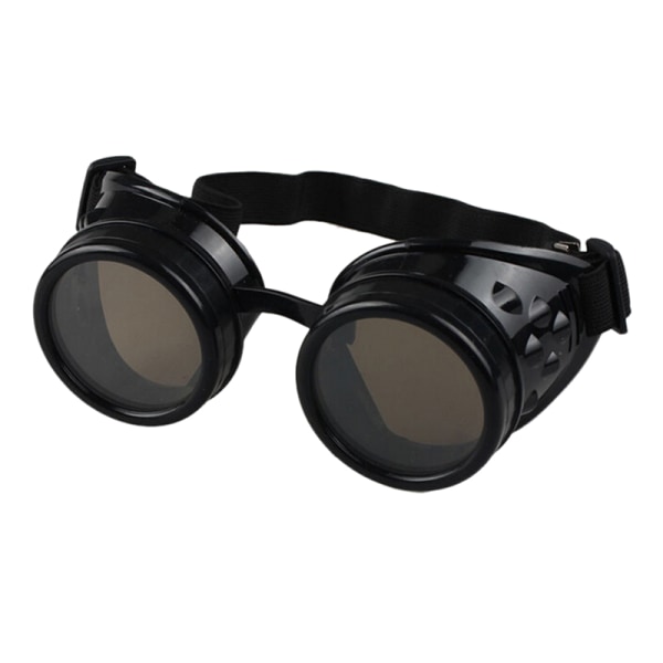 Vintage viktorianske Steampunk Goggles Briller Sveising Gothic Cosp Black One Size