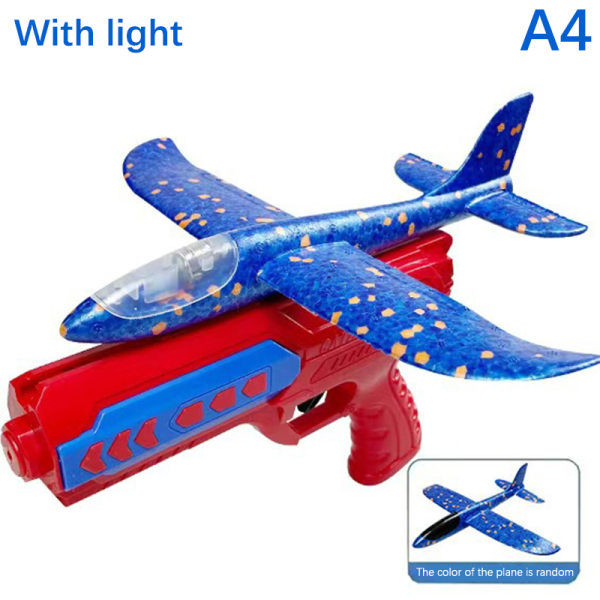 Airplane Launcher Leker Barn Skum Glider Plane Catapult Plane Ha A4 onesize