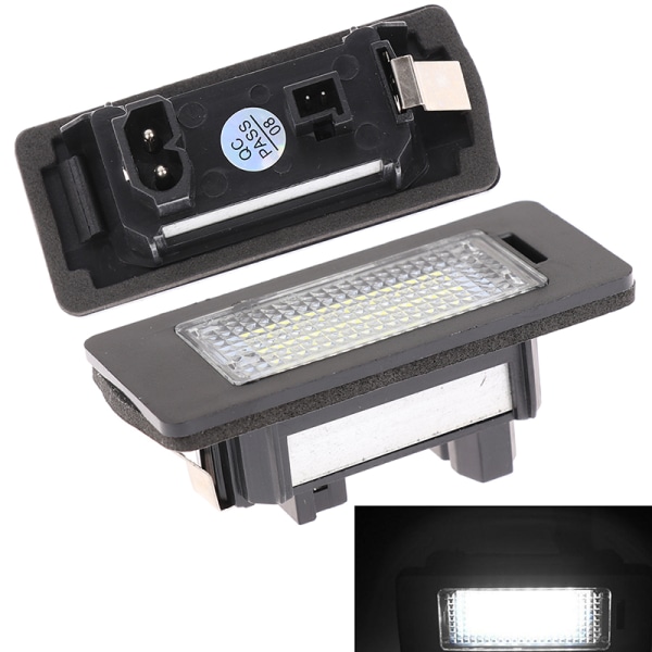 Led bil nummerplade lys baglygter Nummerplade lampe til E White Onesize