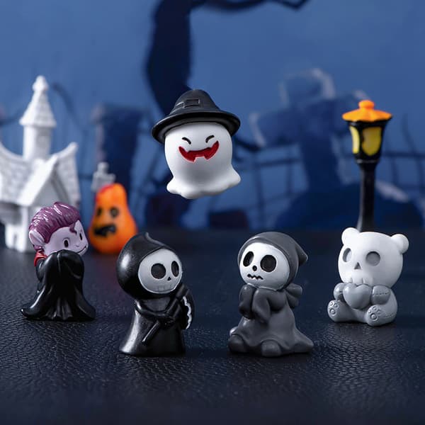Halloween Spøgelse Djævel Troldmand Figur Miniature Landskabsdekoration 2