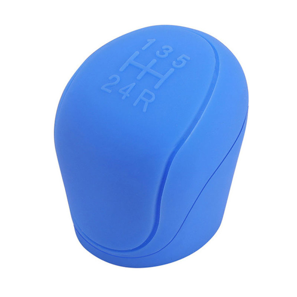 Silikon Bil Gear Head Shift Knop Cover Gear Shift Non Slip Gri Blue One Size