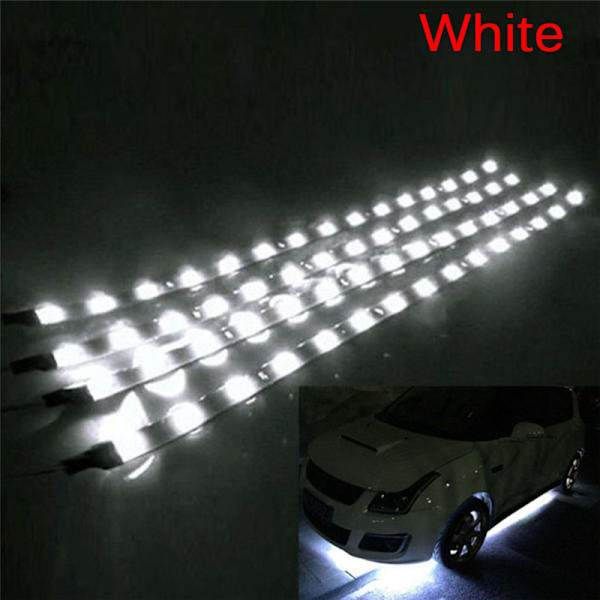 24 STK Vanntett DC 12V Motor LED Strip Underkroppslys For Ca White 24pcs