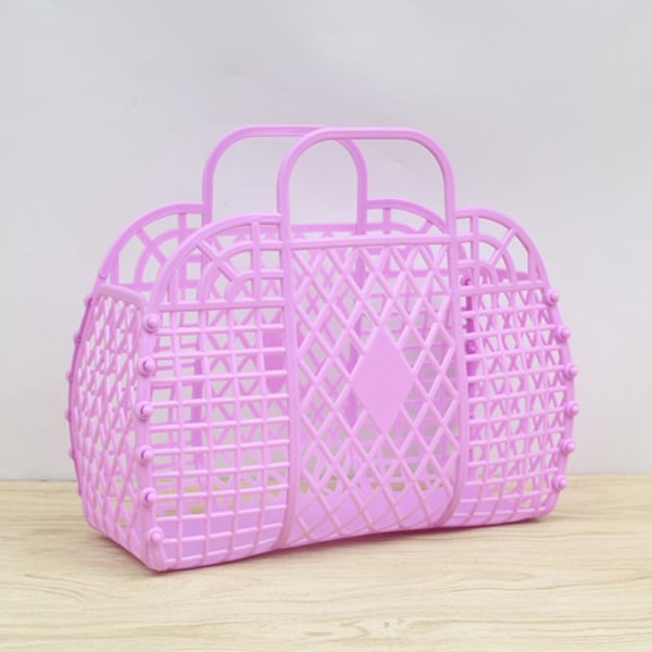 Avtakbar dusjkurv Plast badekarkurv Bad hul Wa Light purple one size