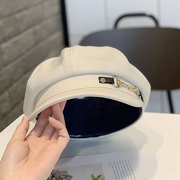 Damberetter Retro Beretter Kepsar för Kvinnor Hattar Bonnets Ha Khaki