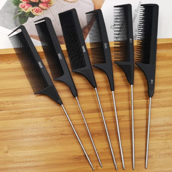 Professionel Hårhale Kam Salon Kam Styling Rustfrit Stål 0812