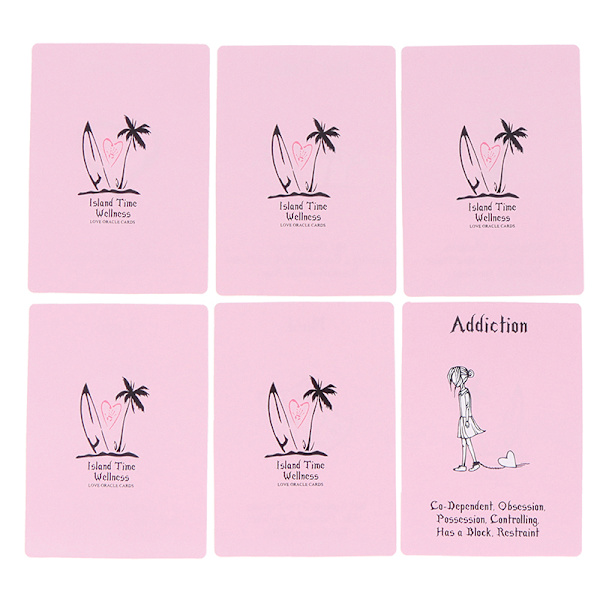 Pink Wellness Love Oracle Card Tarot Prophecy Divination Family Pink one size