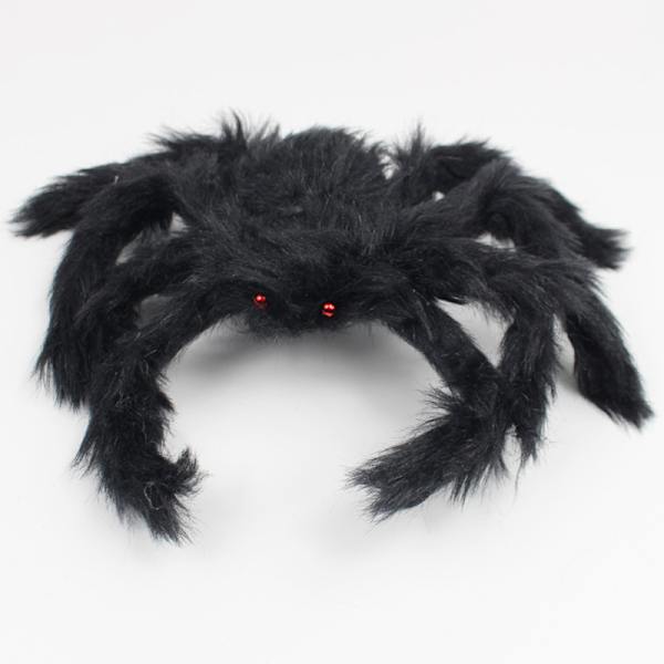 30/50cm/75cm Stor Svart Plysj Edderkopp Halloween Festdekorasjoner 30cm