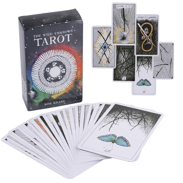 78 stk Wild Ukjent Tarot Deck Rider-Waite Oracle Set Fortun Multicolor one size