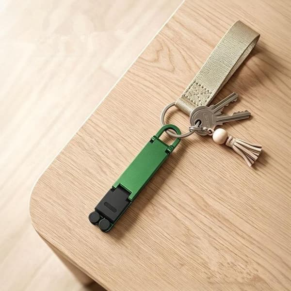 Mini hopfällbart nyckelring-telefonstativ med justerbara vinklar A6