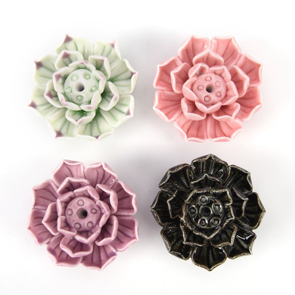 Keramisk rökelsebrännare hållare Lotus Catcher Plate Natural F onesize