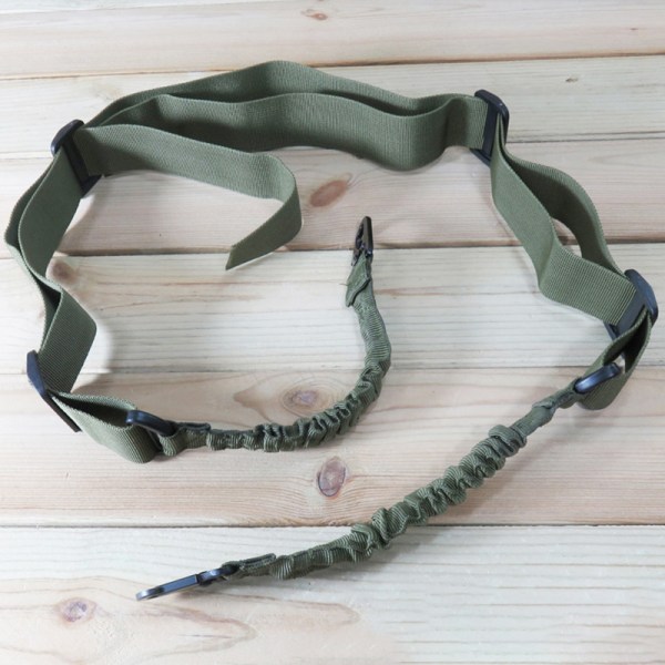 Tactical 2 Point Sling Skulderstropp Utendørs Rifle Sling QD Me Green One Size