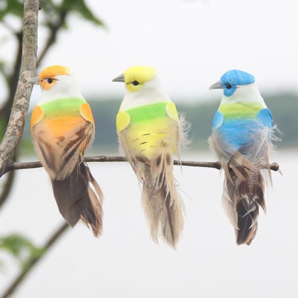 1 kpl keinohöyhenlintujen pesä koristeellinen minipääskynen kotiin Multicolor onesize