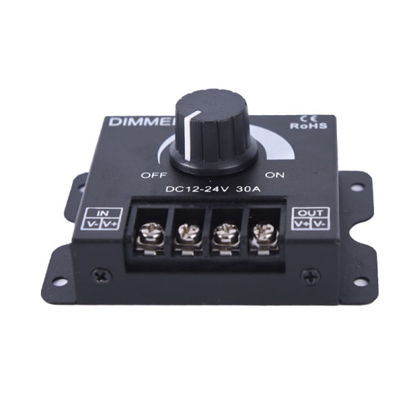 1stk dc12v/24v 30a led switch dimmer controller til led strip si