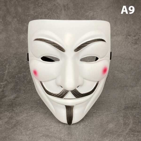 Vendetta Hacker Mask Anonym julefestgave til voksen K A9 one size