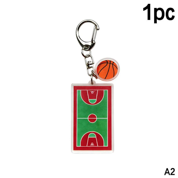 Basebollplan Fotbollsplan Nyckelring Basketplan Nyckelring A2