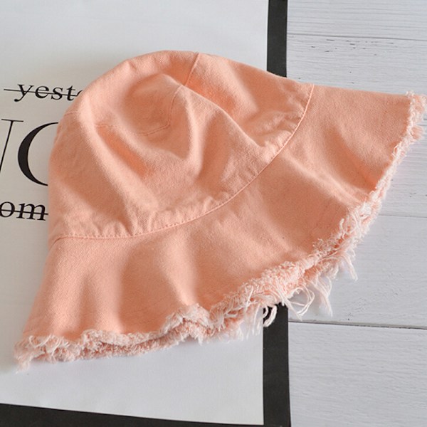 Brevtryk Bucket Cap Mænd Kvinder Unisex Banana Hat Bob Caps Hej Pink One Size