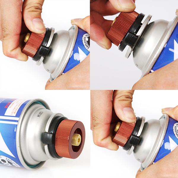 Udendørs Camping Vandreture Komfur Adapter Konvertering Split Type Gas Orange One Size