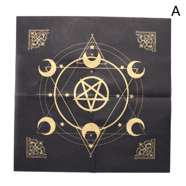 Tarots Duk Triple Moon Pentagrams Pagan Altar Cloth Flan Style 1 A