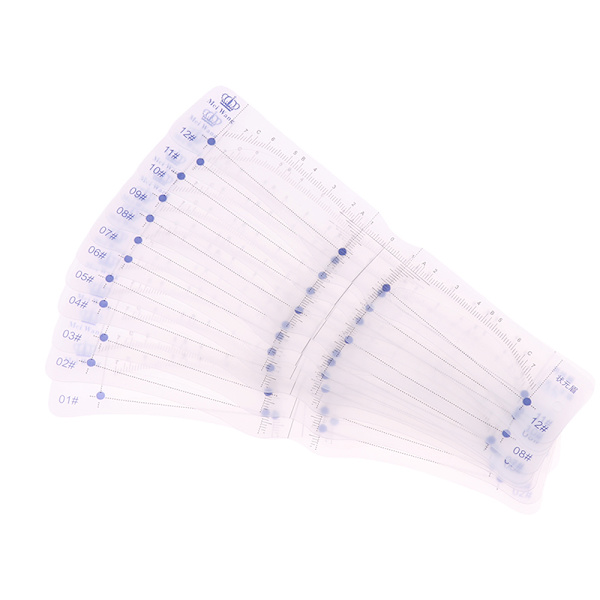 12 st Styles Ögonbryn Shaping Stencils Grooming Shaper Mall White onesize