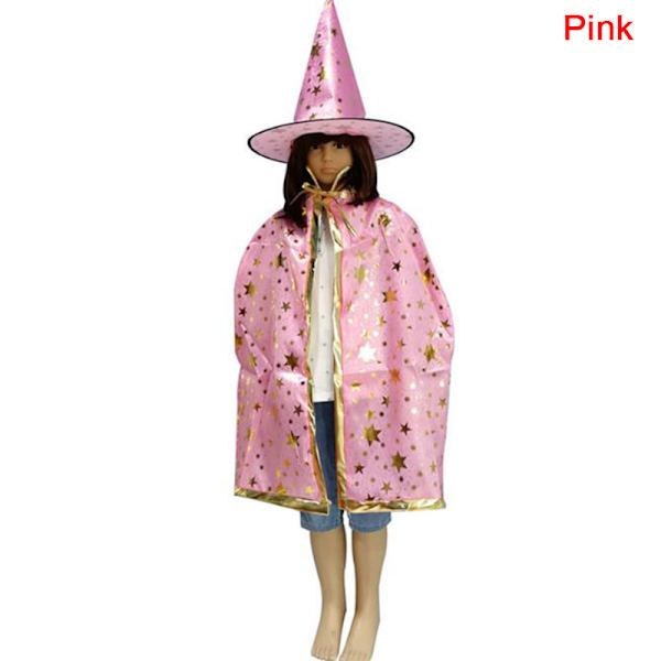 2 kpl/settiä Lasten lasten Halloween-asu Noita Viitta Viitta ja Pink