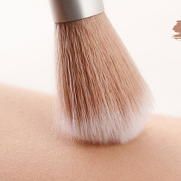 Professionell Powder Face Blush Brush Foundation Brush Large Mak White onesize