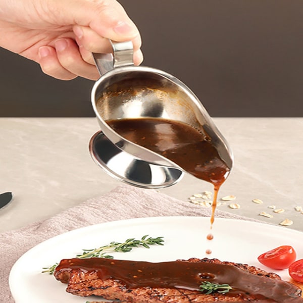 Sås Dropplös Läppsalt Krydda Sås Båt Kök Restaurang Sau Silver 8oz