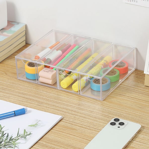 Silmälasien säilytyslaatikko 4 kerrosta Suuret lasit Organizer Multif Transparent one size