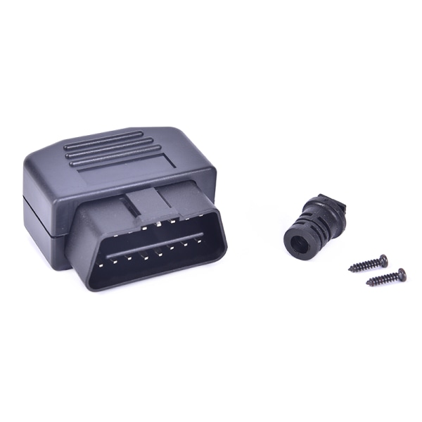 Universal OBD 16-pins hannkabelkontakt Pluggadapter Diagnostikk Black one size