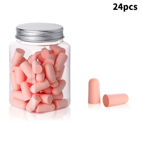 24/60 st Mute Rebound Sleeping Earplug Ljudisolerade öronproppar Ant red A