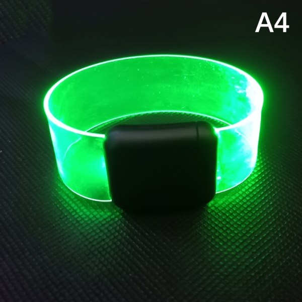 LED-batteri Lysemitterende Underholdning Jubelrekvisitter Night R A4 one size