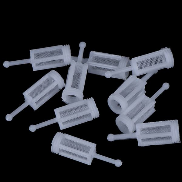 10 stk Plast Gravity Type Spray Spray Filter Pot Diameter 11mm Clear 20Pcs